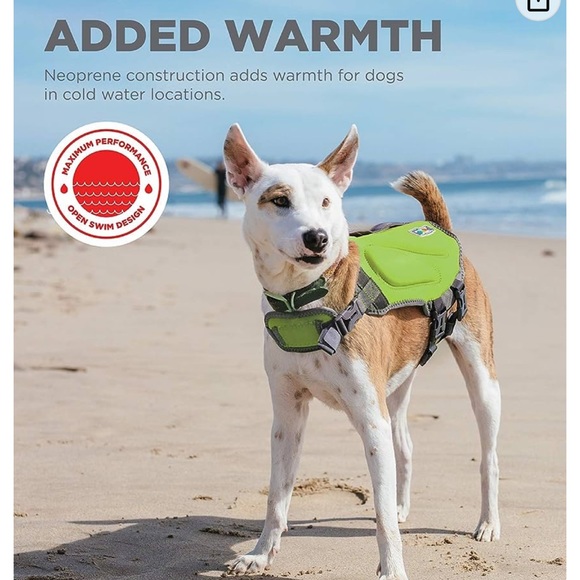 🎉2x Host pick 🎉Outward Hound Dawson Swim Green Dog Life Jacket,NWT - Picture 8 of 8